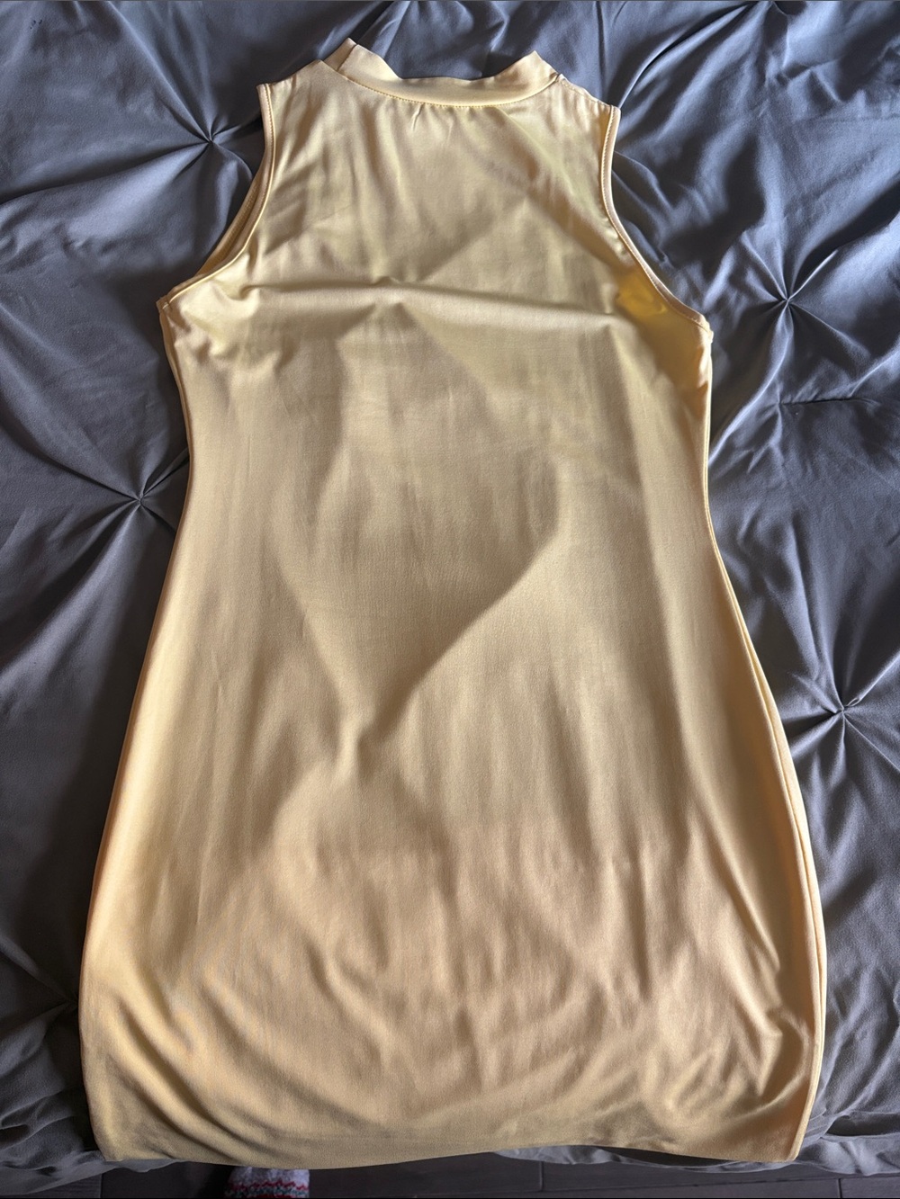 SHEIN Pale Yellow Sleeveless Chemise